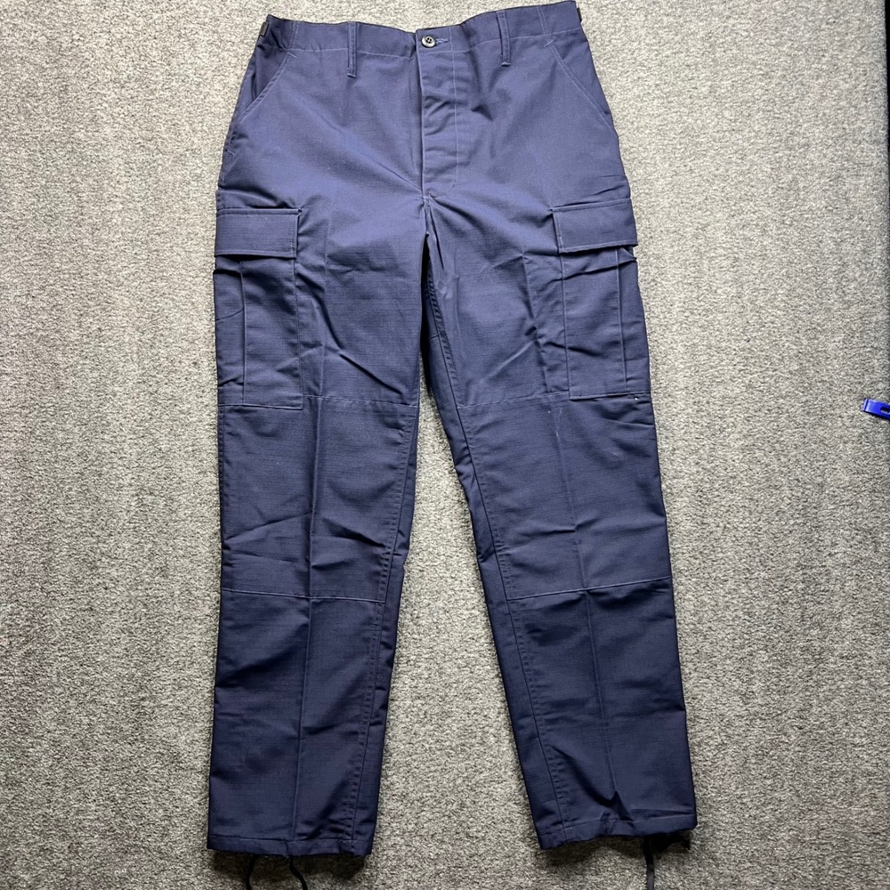 Propper Combat Trousers Mens Medium‎ Regular Navy Blue 34x32 Cargo Ripstop Pants